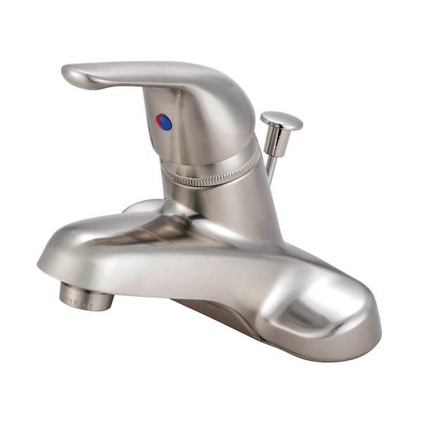 Kingston Brass 4" Centerset Bathroom Faucet, Brushed Nickel KB548 - main